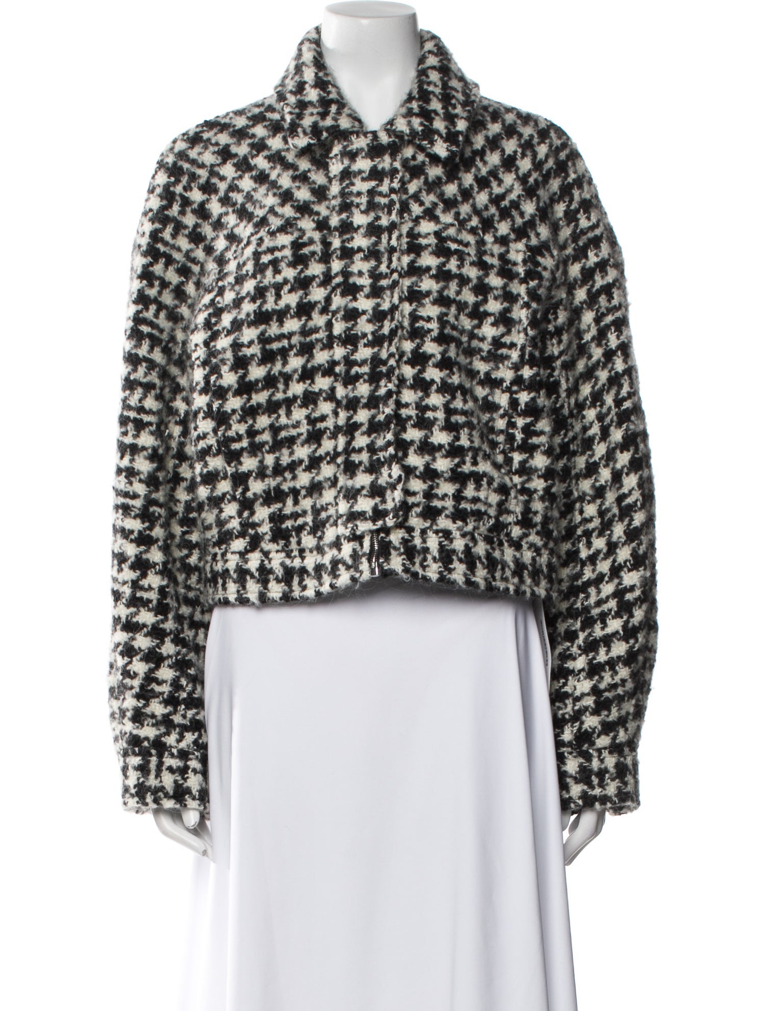 Iro Wool Plaid Print Evening Jacket w/ Tags