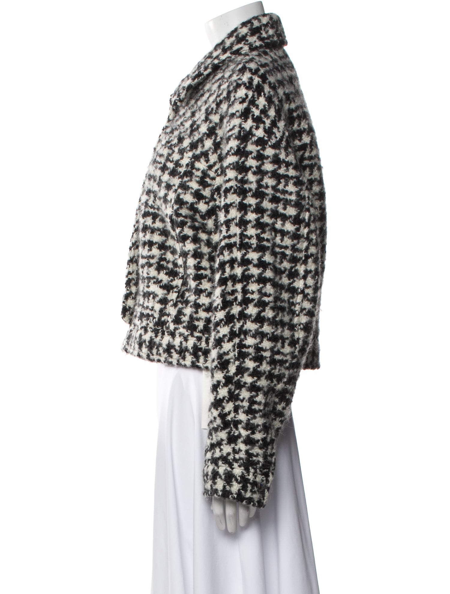 Iro Wool Plaid Print Evening Jacket w/ Tags