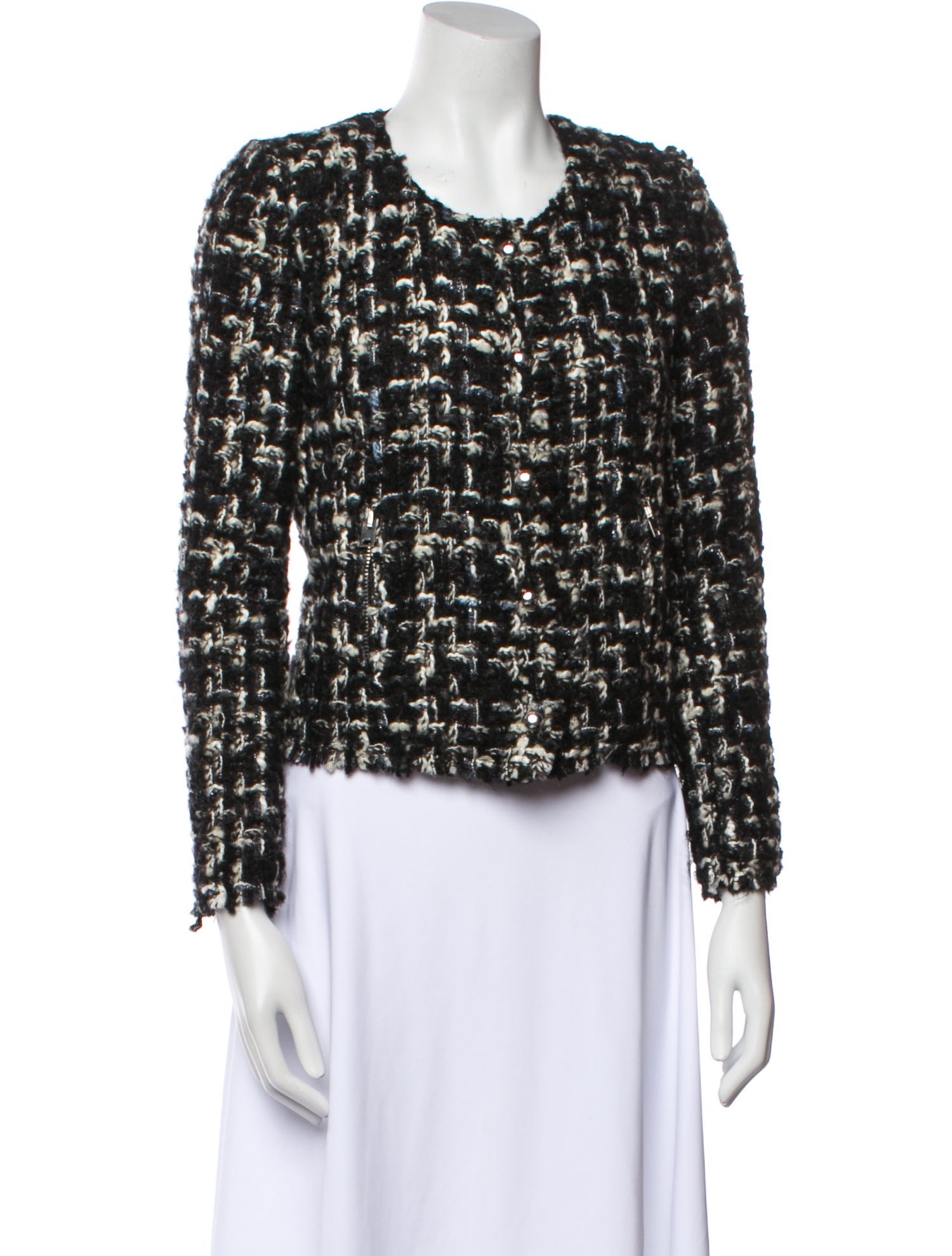 Iro Wool Tweed Pattern Evening Jacket