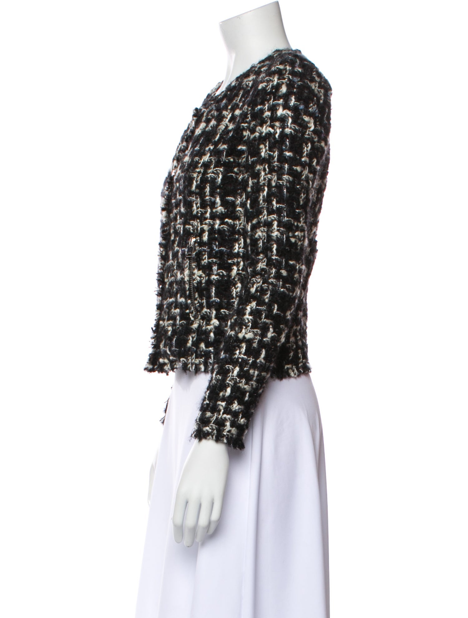 Iro Wool Tweed Pattern Evening Jacket