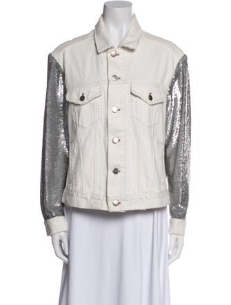 Iro Colorblock Pattern Jacket