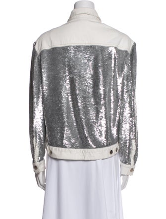 Iro Colorblock Pattern Jacket