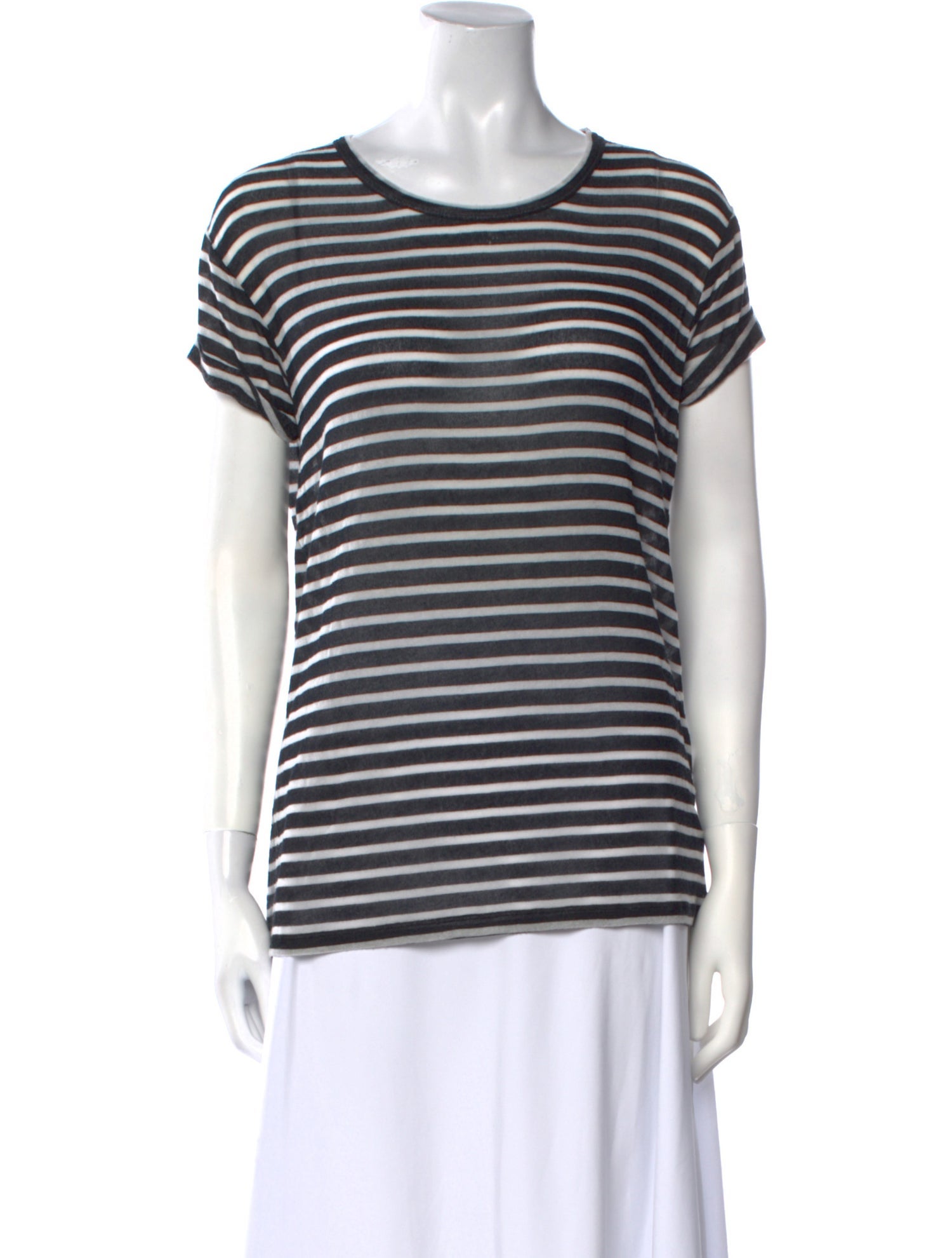Iro Striped Scoop Neck T-Shirt