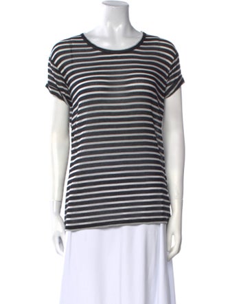 Iro Striped Scoop Neck T-Shirt