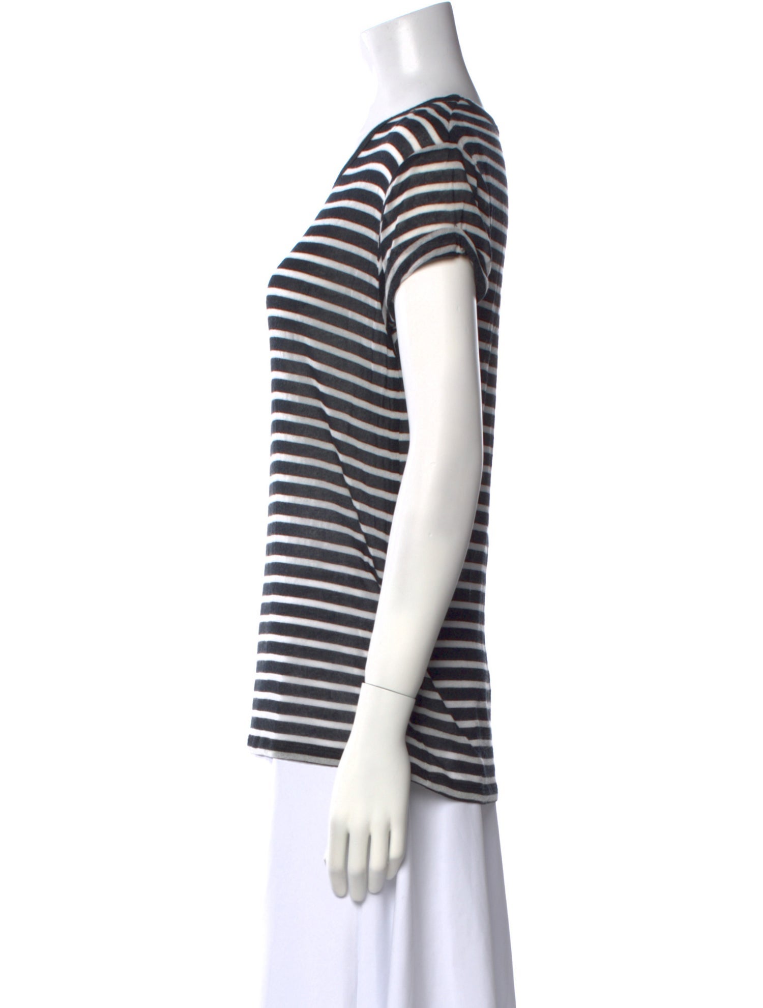 Iro Striped Scoop Neck T-Shirt