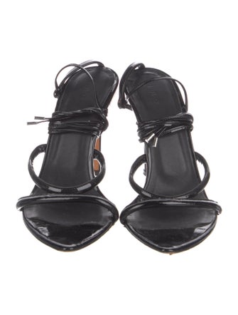 Iro Patent Leather Slingback Sandals