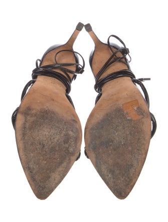 Iro Patent Leather Slingback Sandals