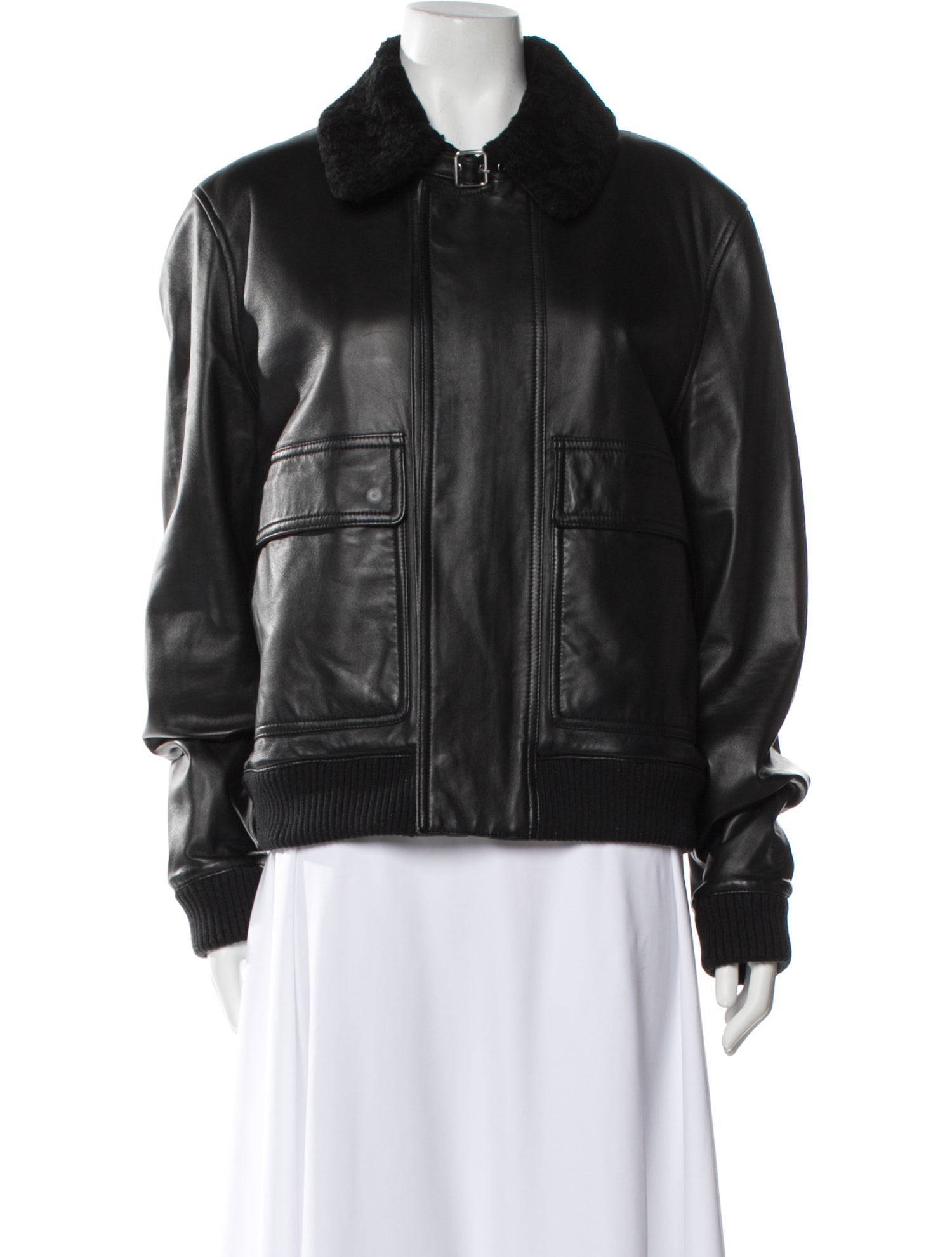 Iro Lamb Leather Fur Jacket