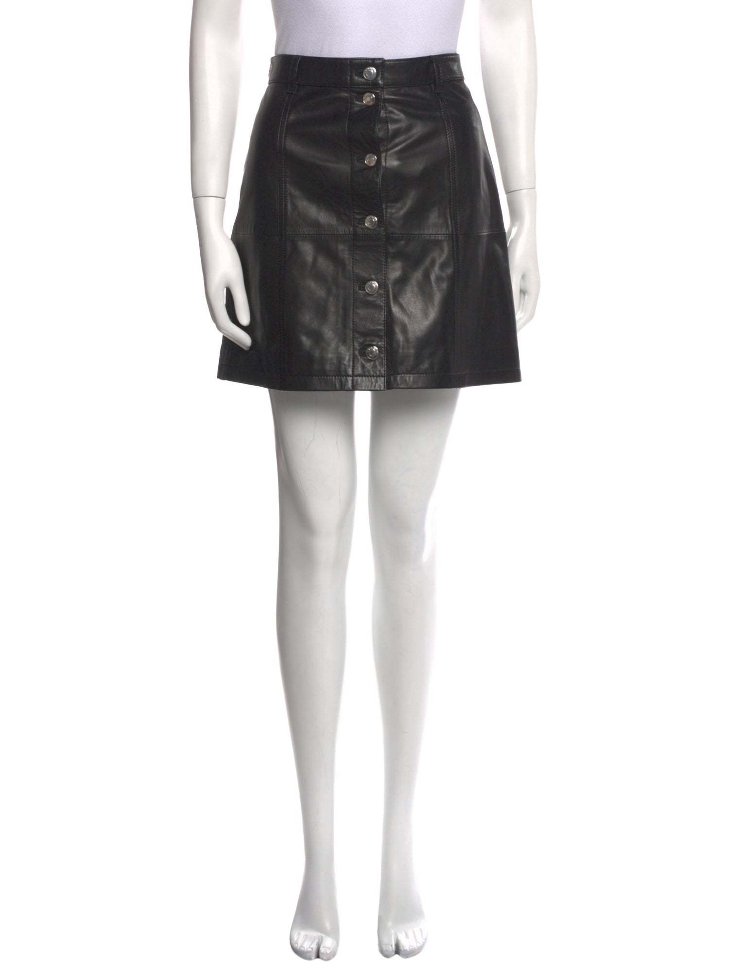 Iro Lamb Leather Mini Skirt