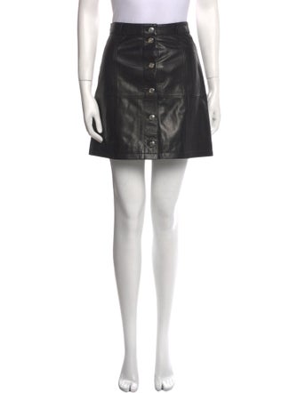 Iro Lamb Leather Mini Skirt