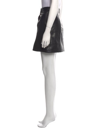 Iro Lamb Leather Mini Skirt