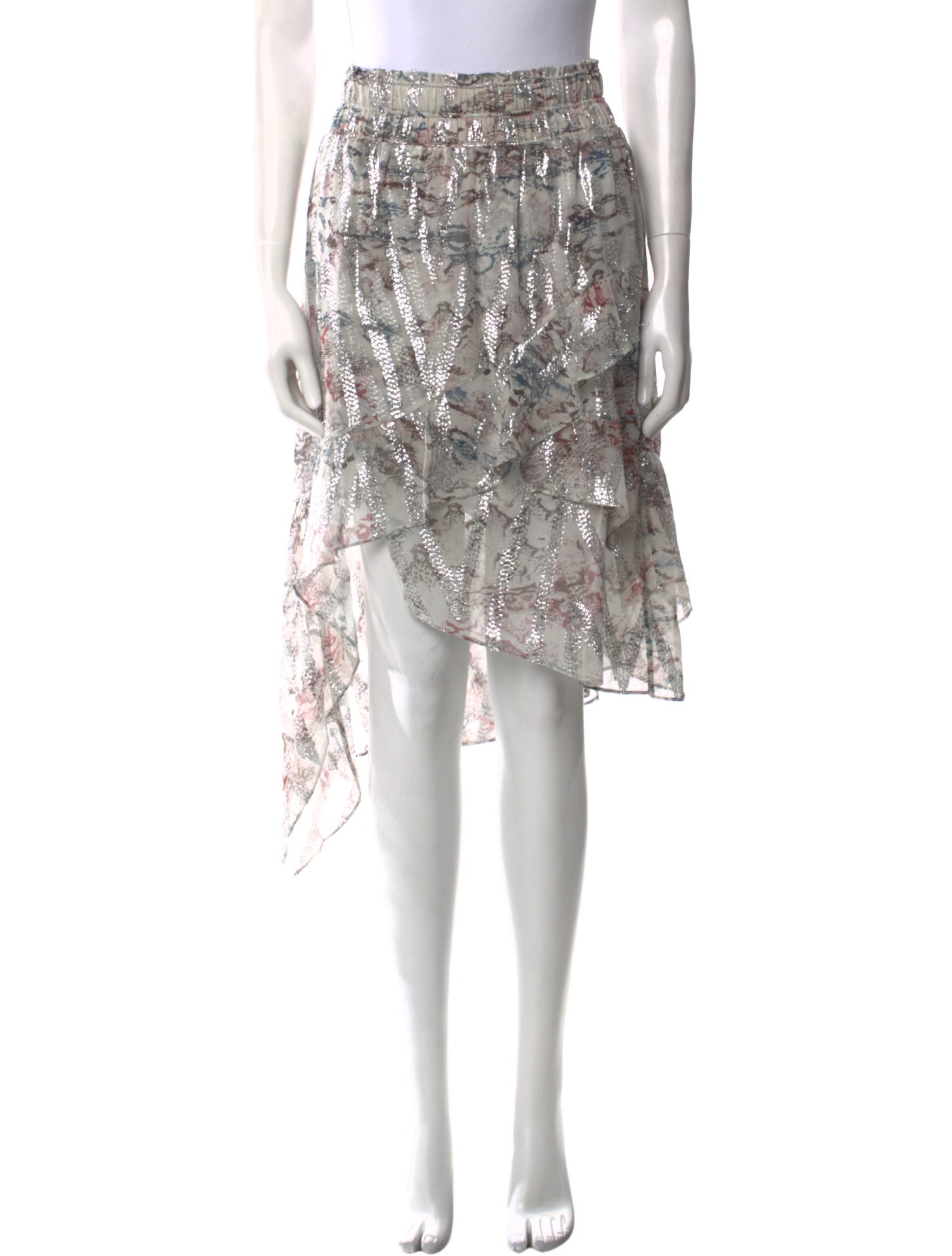 Iro Silk Knee-Length Skirt