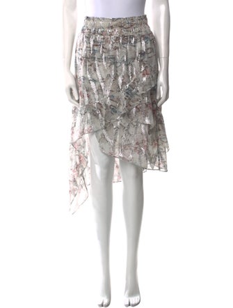 Iro Silk Knee-Length Skirt
