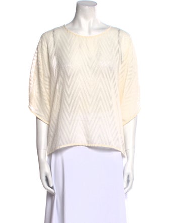 Iro Bateau Neckline Short Sleeve Top