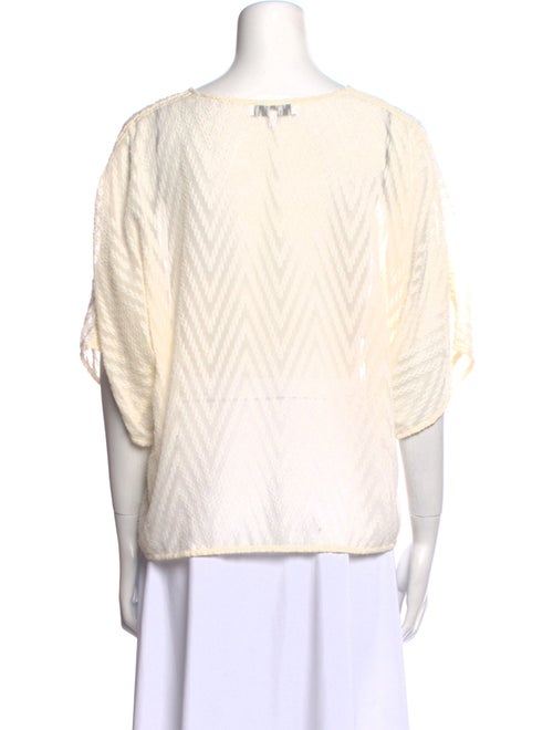 Iro Bateau Neckline Short Sleeve Top