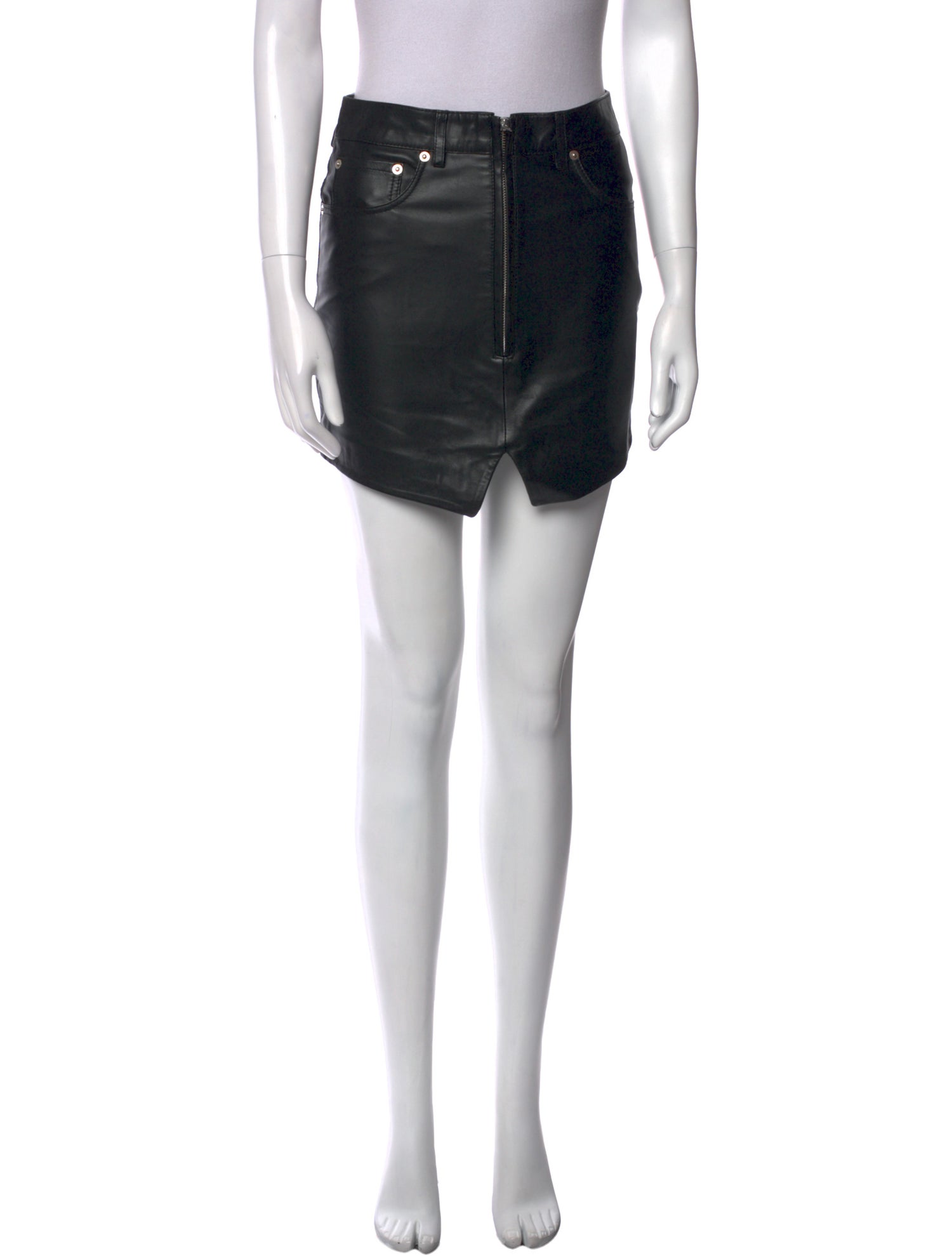 Iro Lamb Leather Mini Skirt
