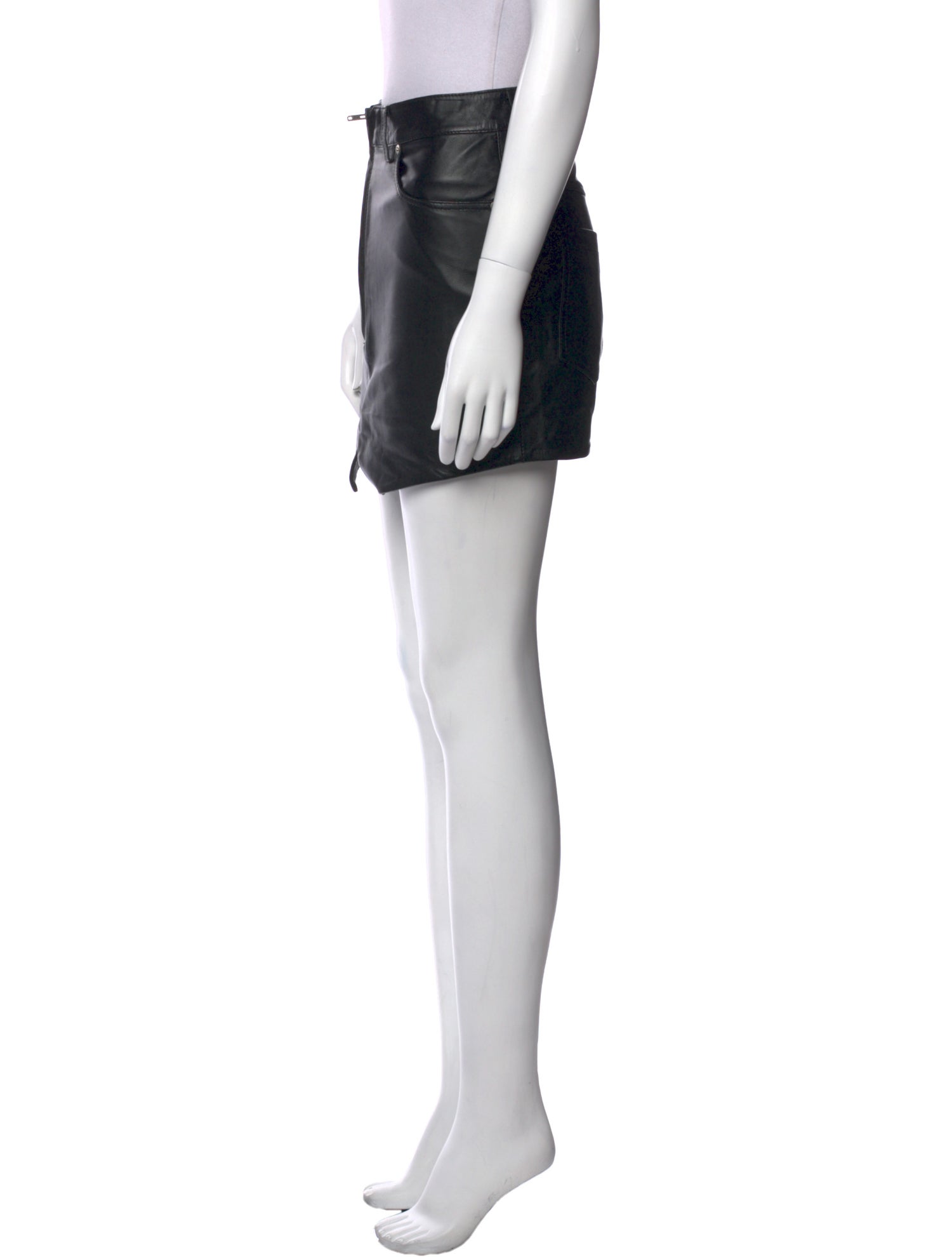 Iro Lamb Leather Mini Skirt