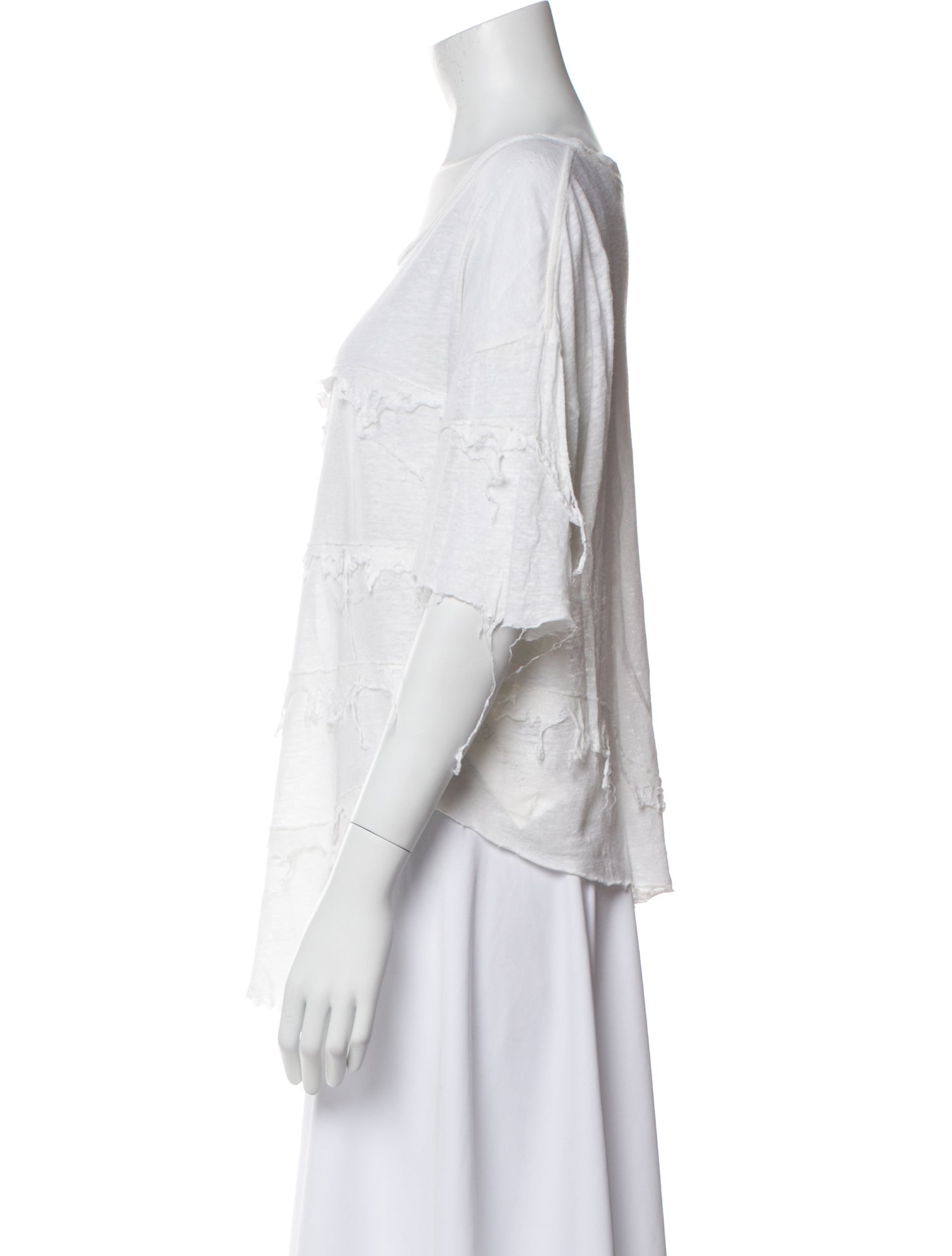 Iro Linen Scoop Neck Blouse