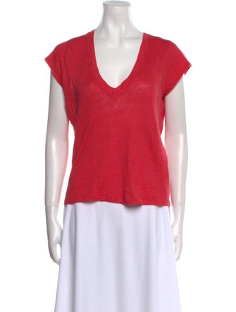 Iro Linen V-Neck T-Shirt