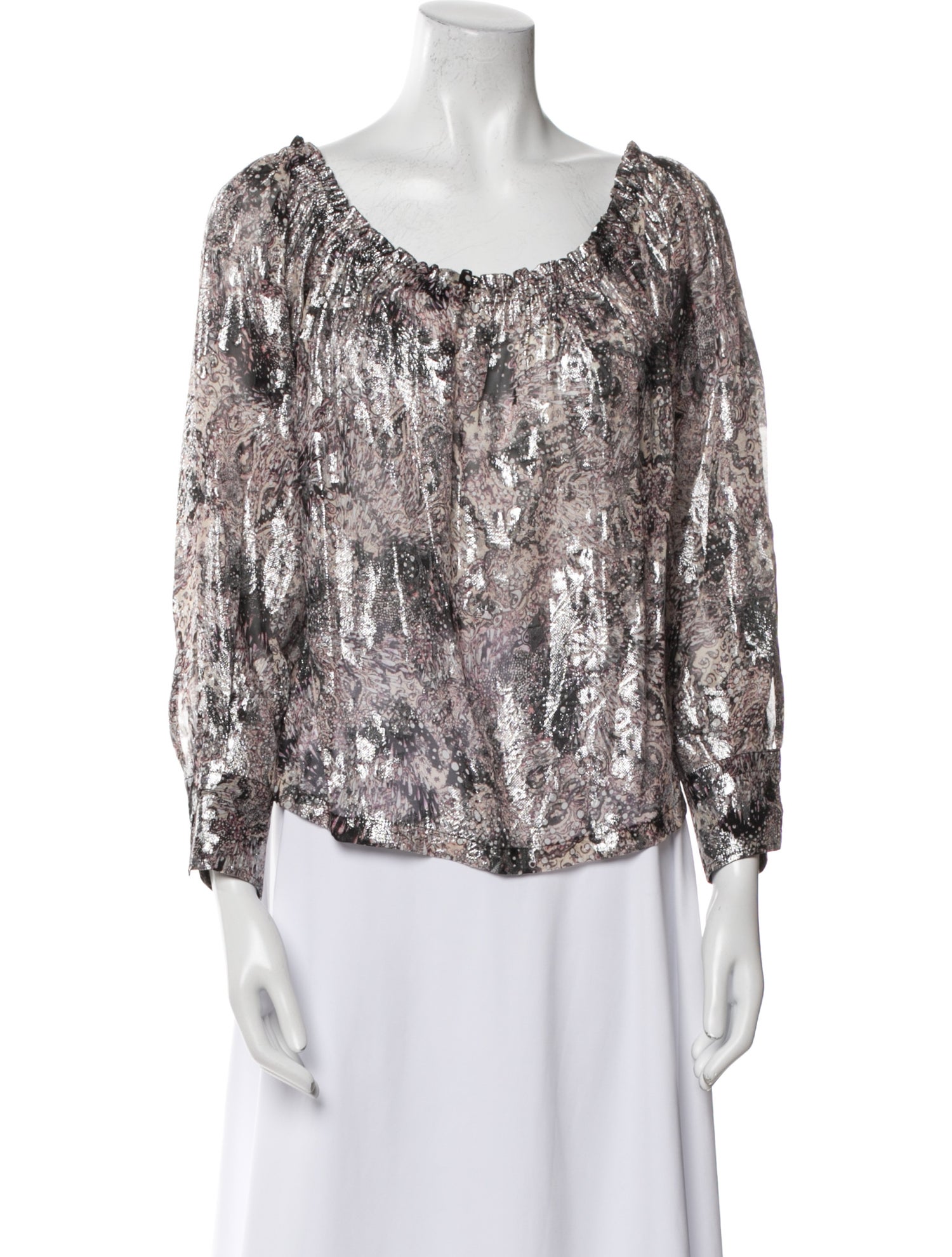 Iro Silk Printed Blouse