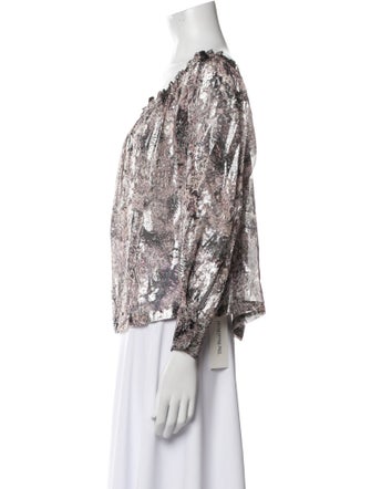 Iro Silk Printed Blouse