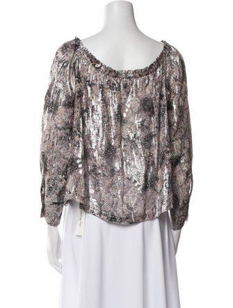 Iro Silk Printed Blouse