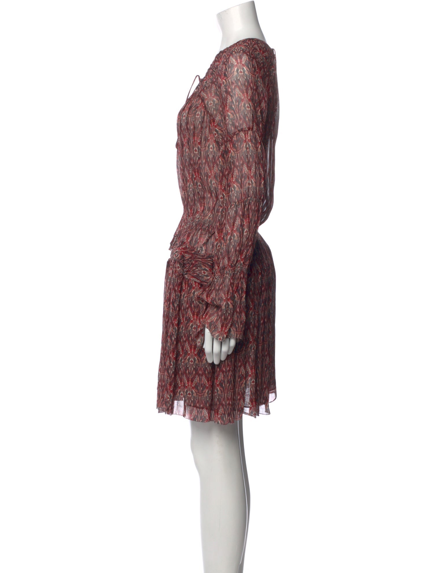 Iro Paisley Print Tie Neck Tunic