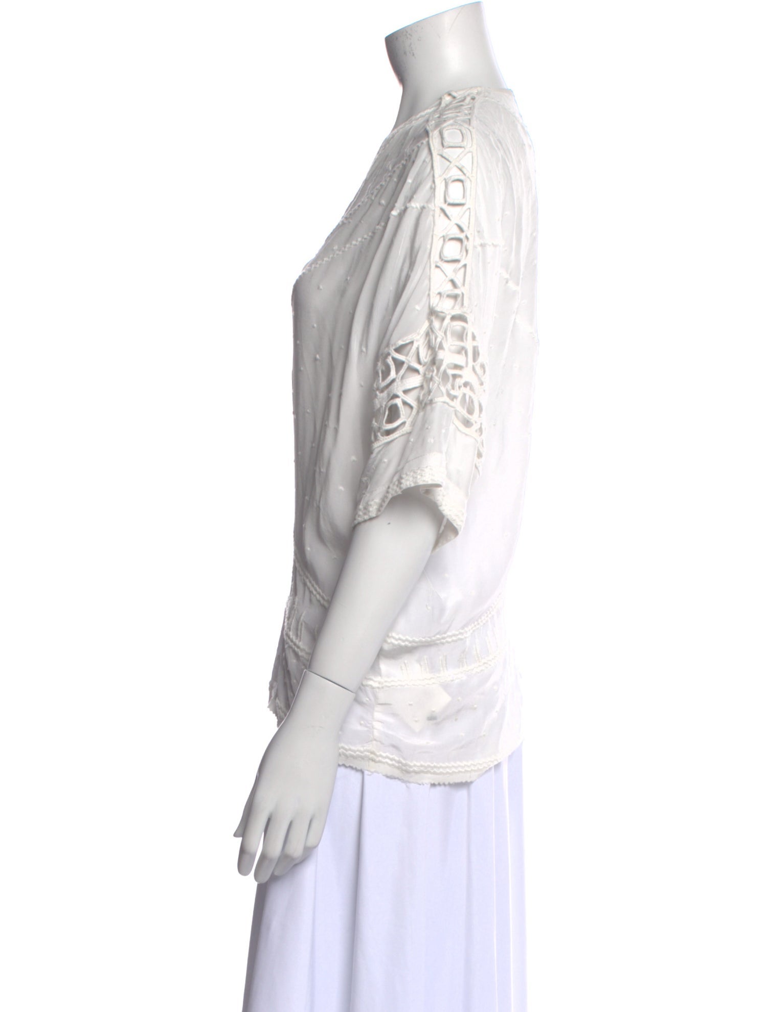 Iro V-Neck Three-Quarter Sleeve Blouse