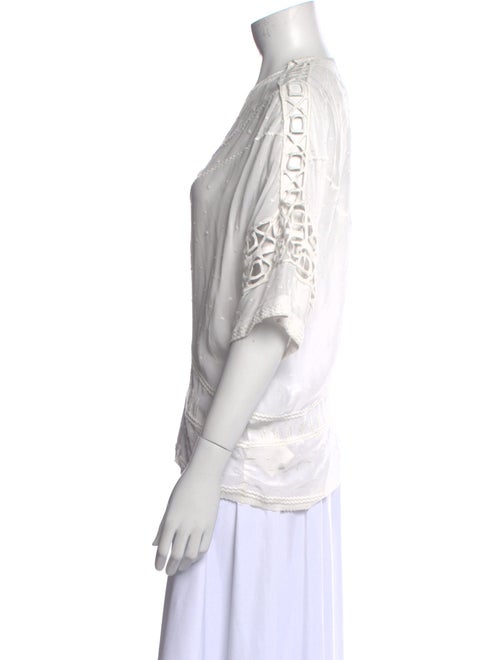 Iro V-Neck Three-Quarter Sleeve Blouse