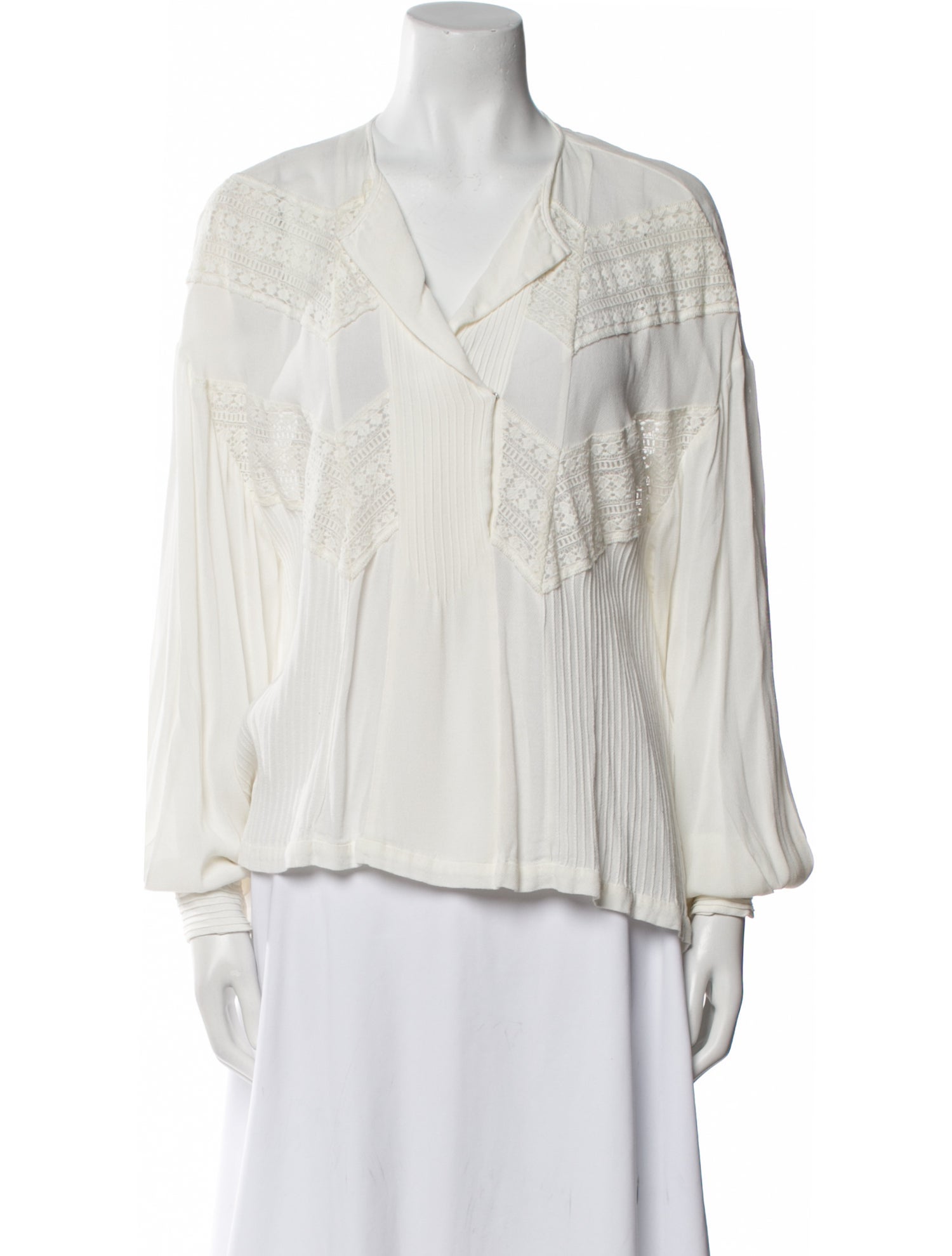 Iro V-Neck Long Sleeve Blouse