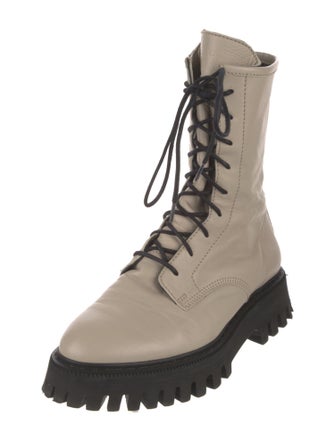 Iro Leather Wedge Sneakers