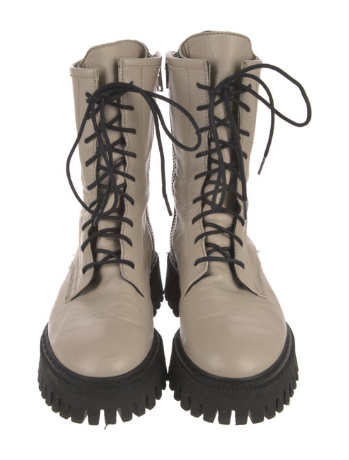 Iro Leather Wedge Sneakers