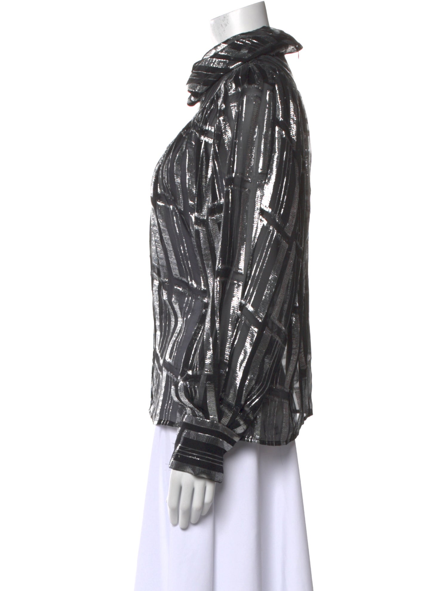 Iro Silk Mock Neck Blouse