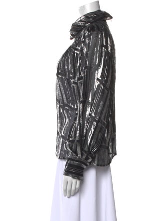 Iro Silk Mock Neck Blouse