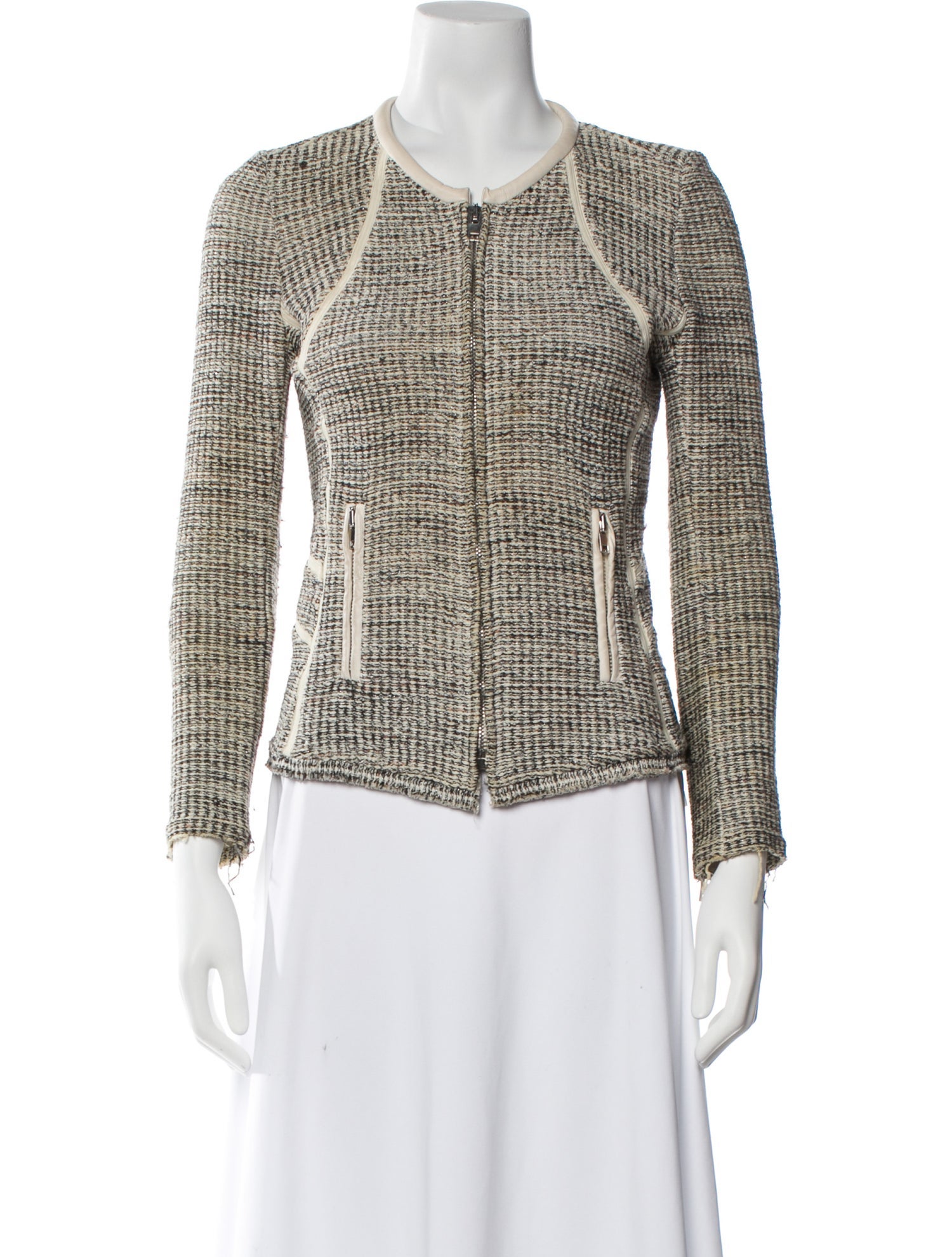 Iro Tweed Pattern Evening Jacket
