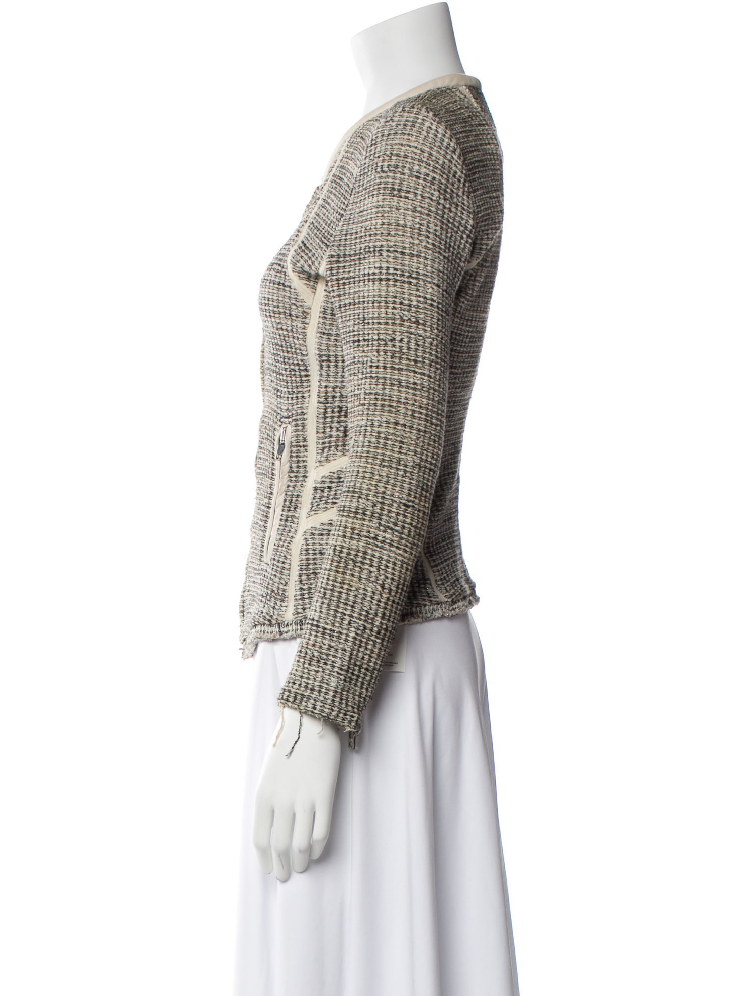 Iro Tweed Pattern Evening Jacket