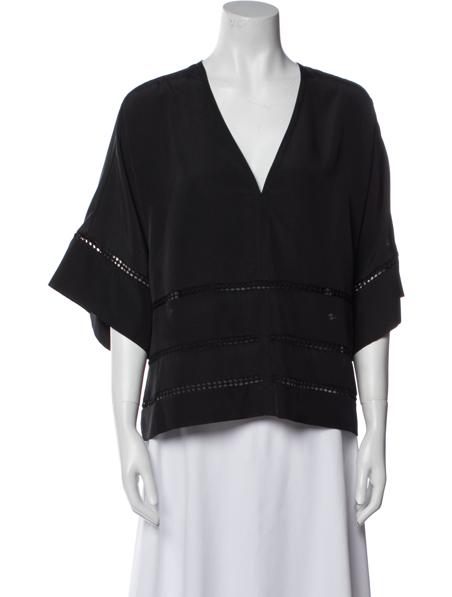 Iro V-Neck Three-Quarter Sleeve Blouse