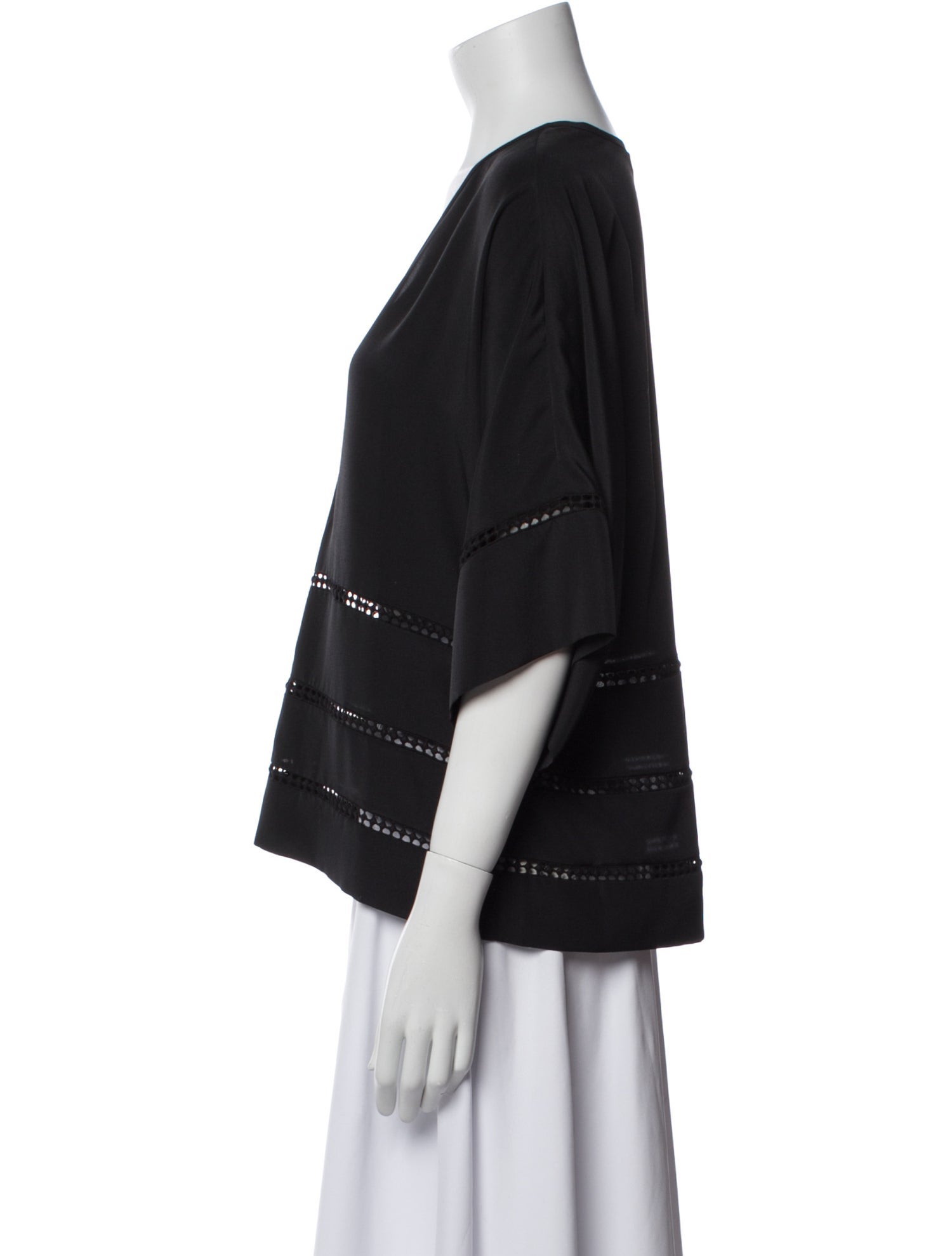 Iro V-Neck Three-Quarter Sleeve Blouse