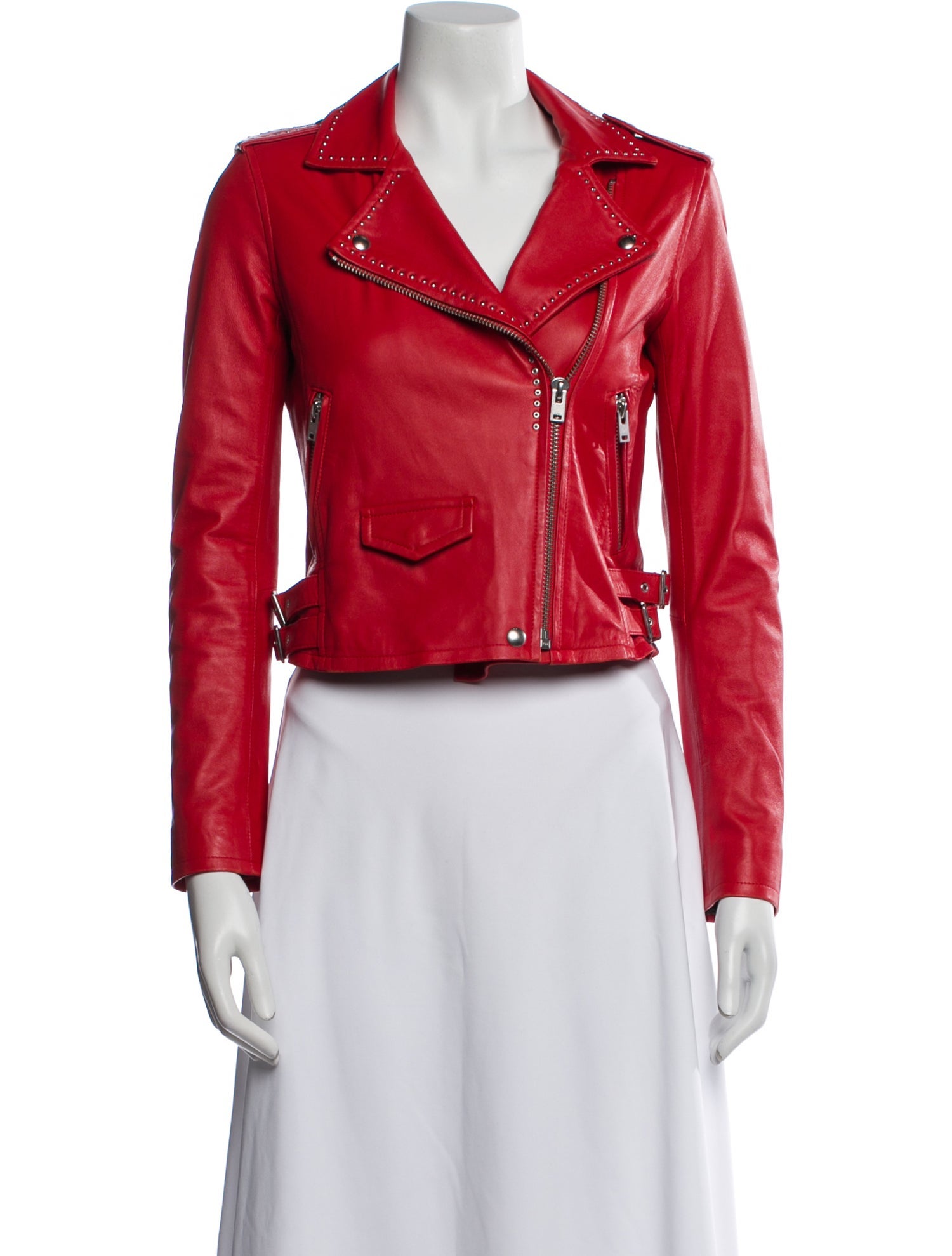 Iro Lamb Leather Biker Jacket