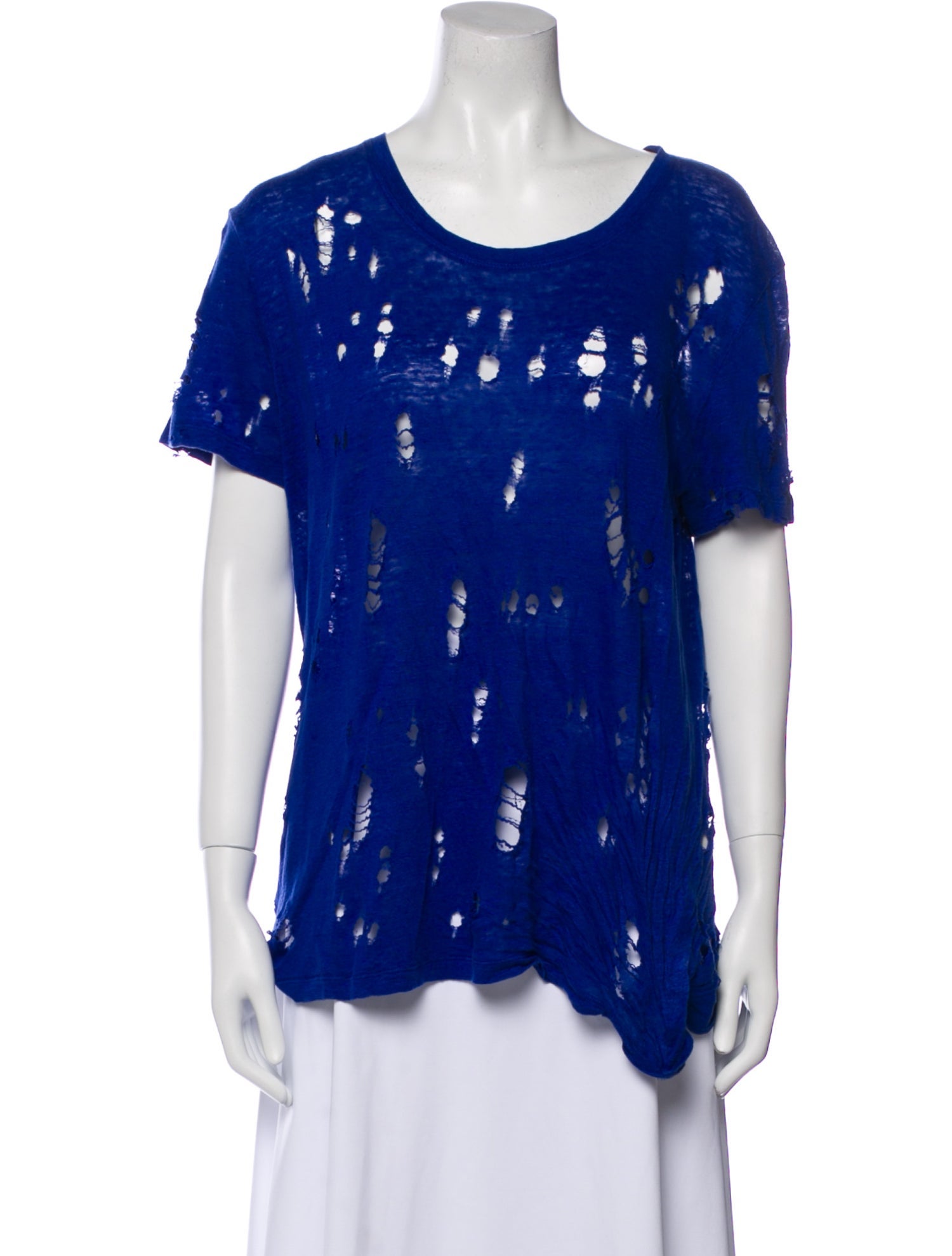 Iro Linen Scoop Neck T-Shirt