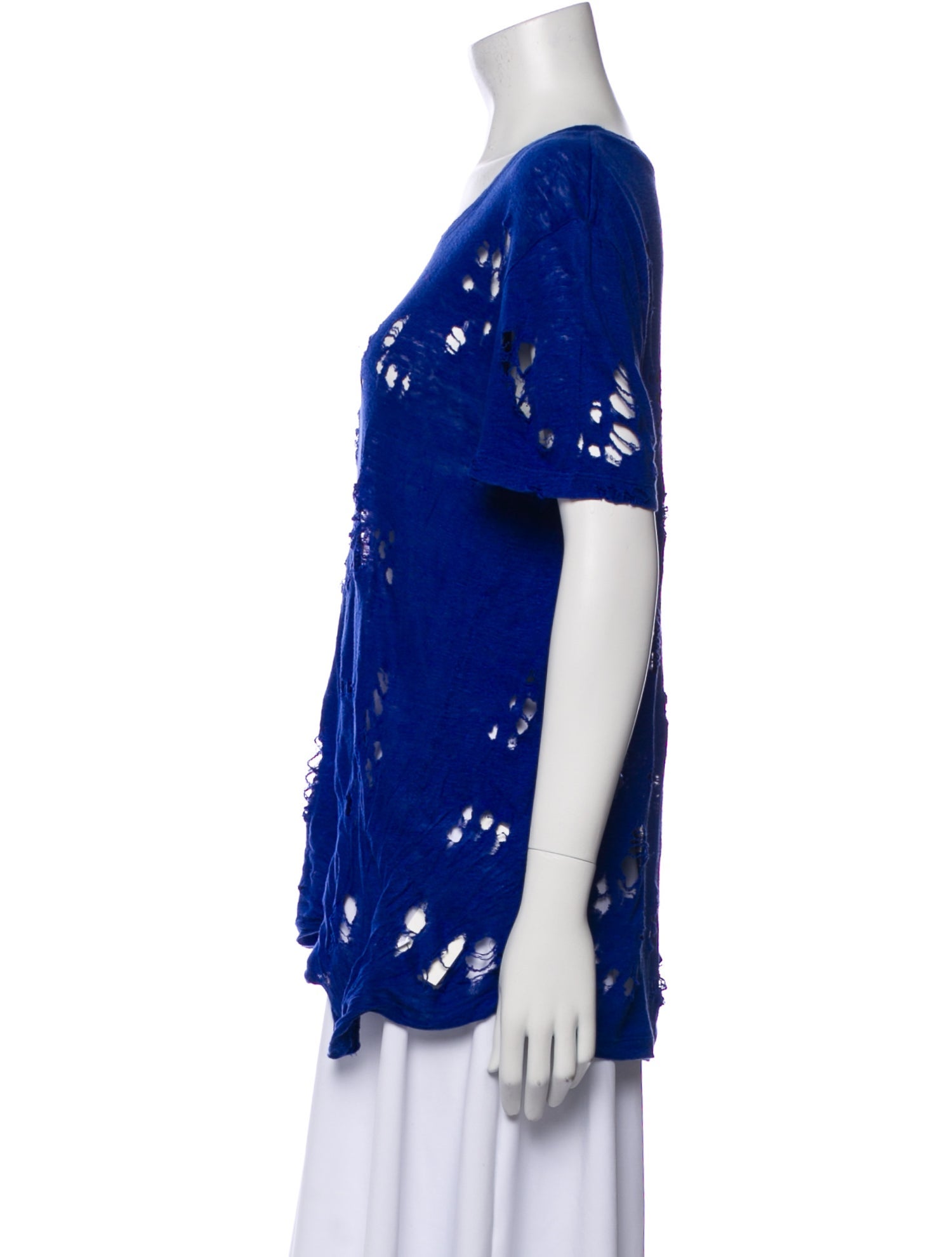 Iro Linen Scoop Neck T-Shirt