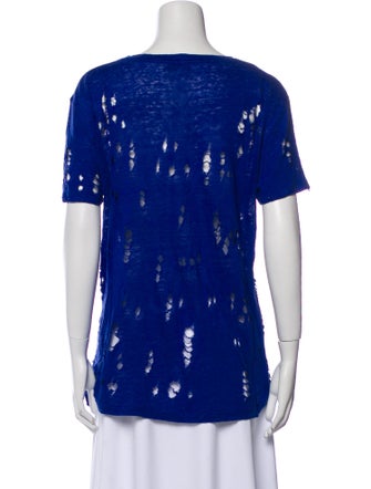 Iro Linen Scoop Neck T-Shirt