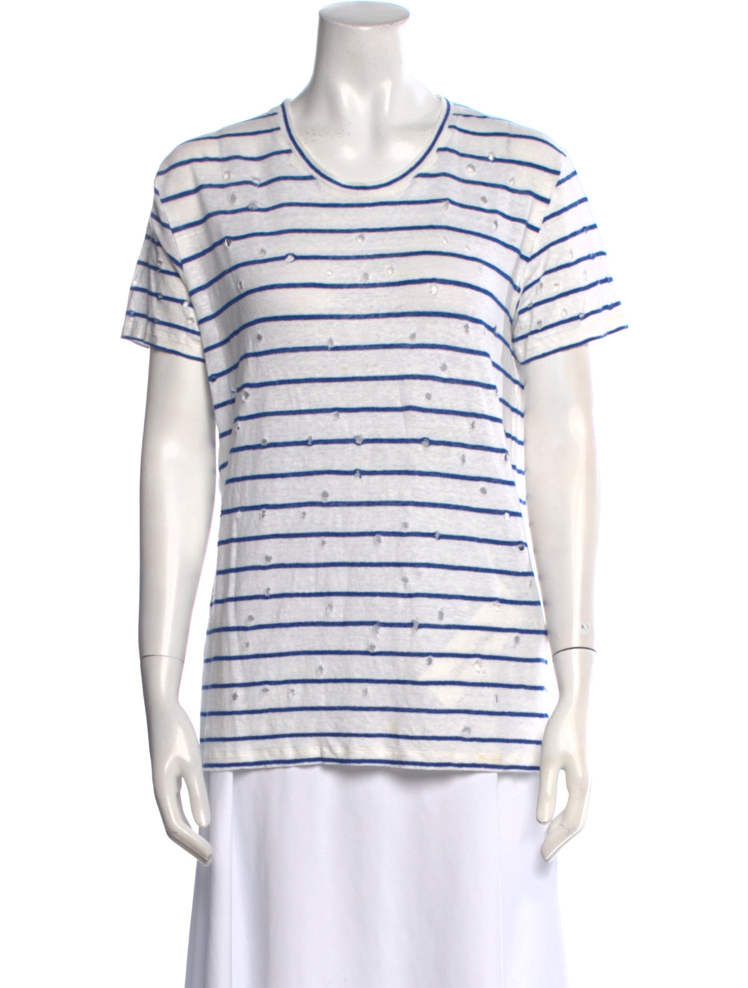 Iro Linen Striped T-Shirt
