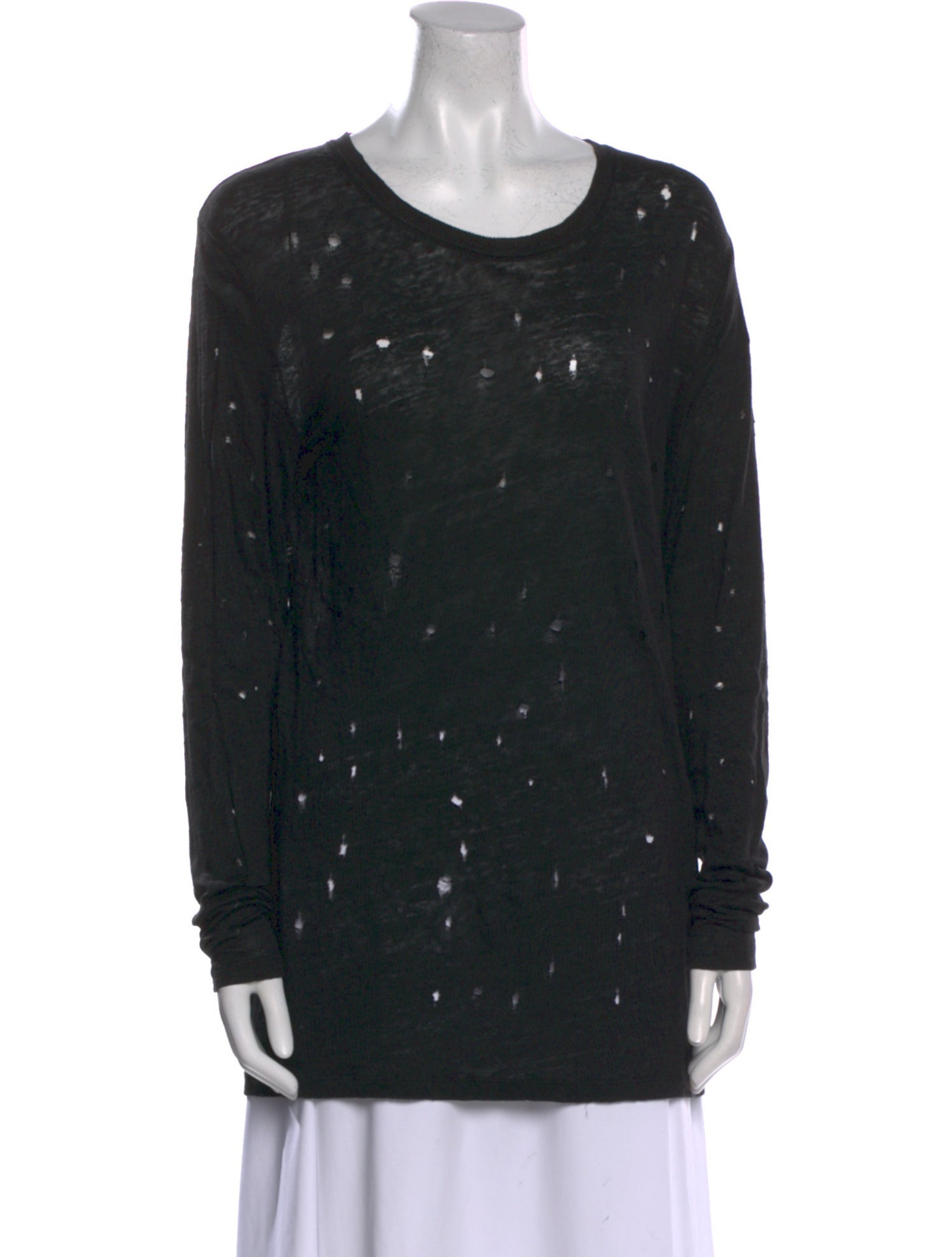 Iro Linen Scoop Neck Sweatshirt