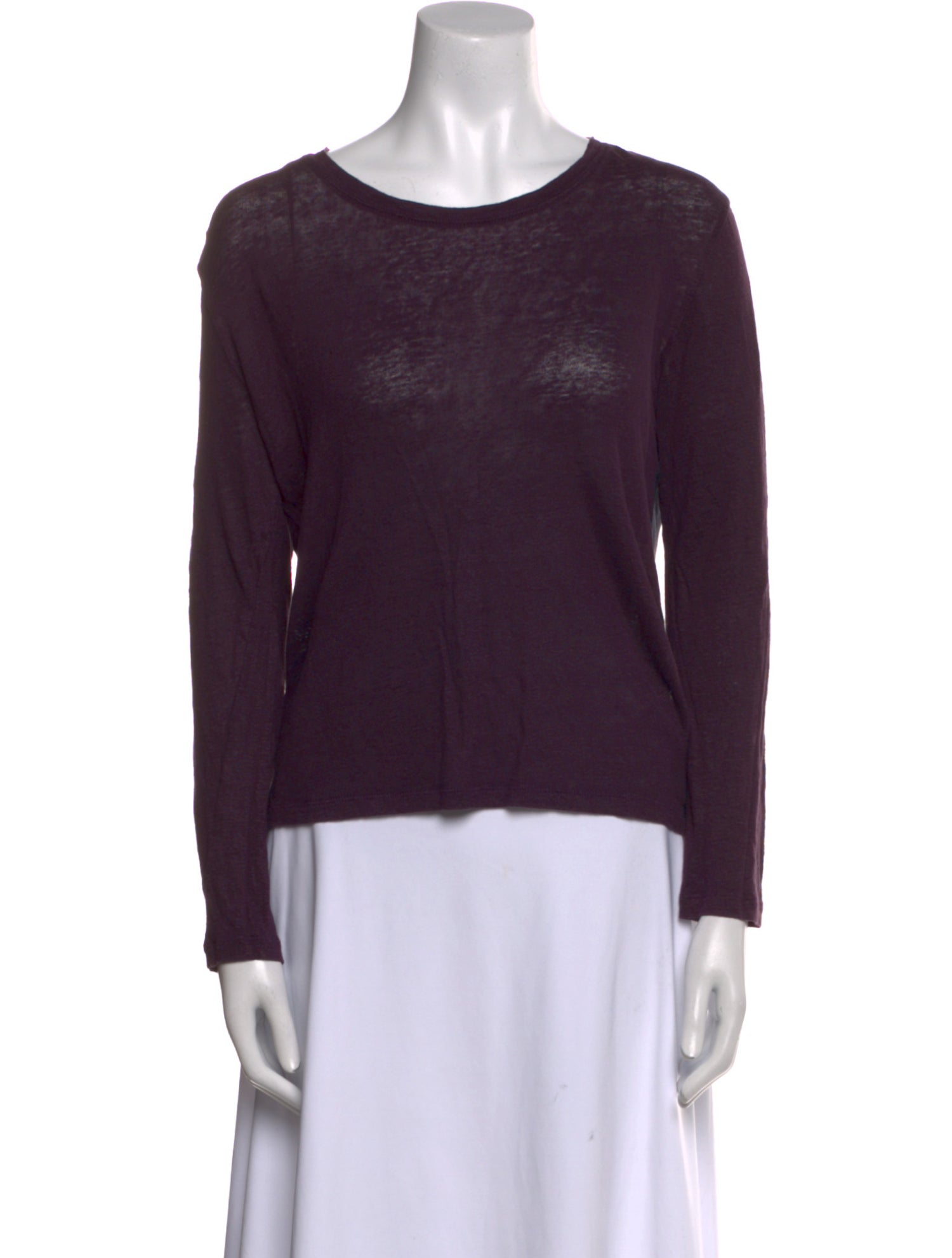 Iro Linen Scoop Neck Top