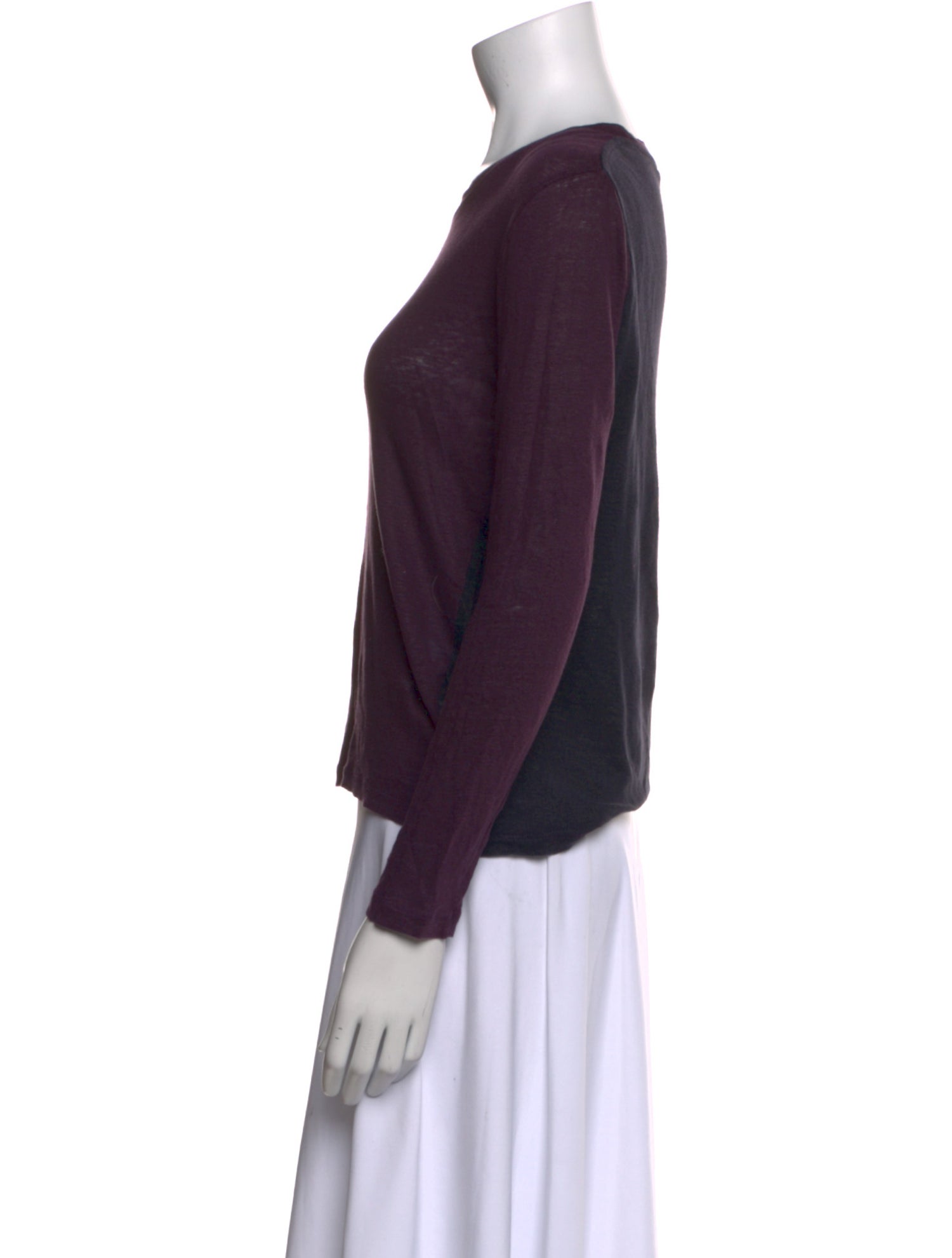 Iro Linen Scoop Neck Top