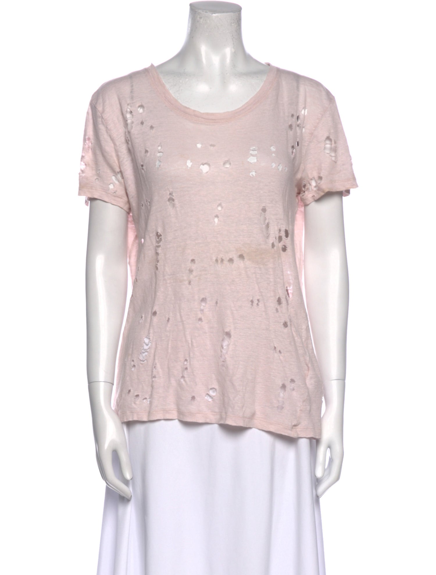 Iro Linen Scoop Neck T-Shirt