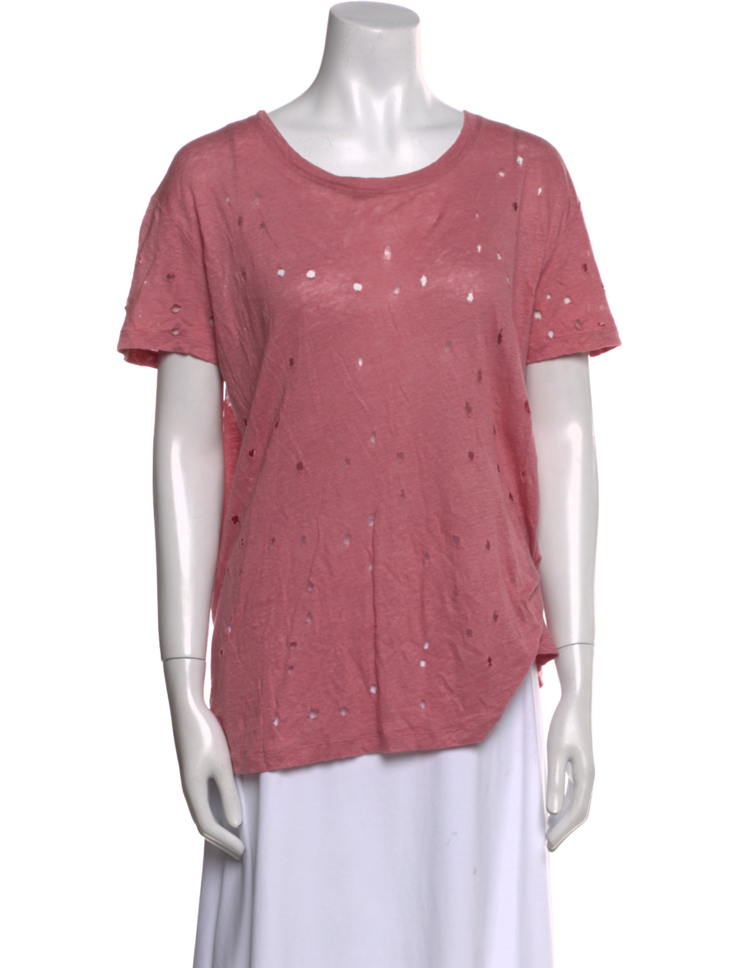Iro Linen Scoop Neck T-Shirt