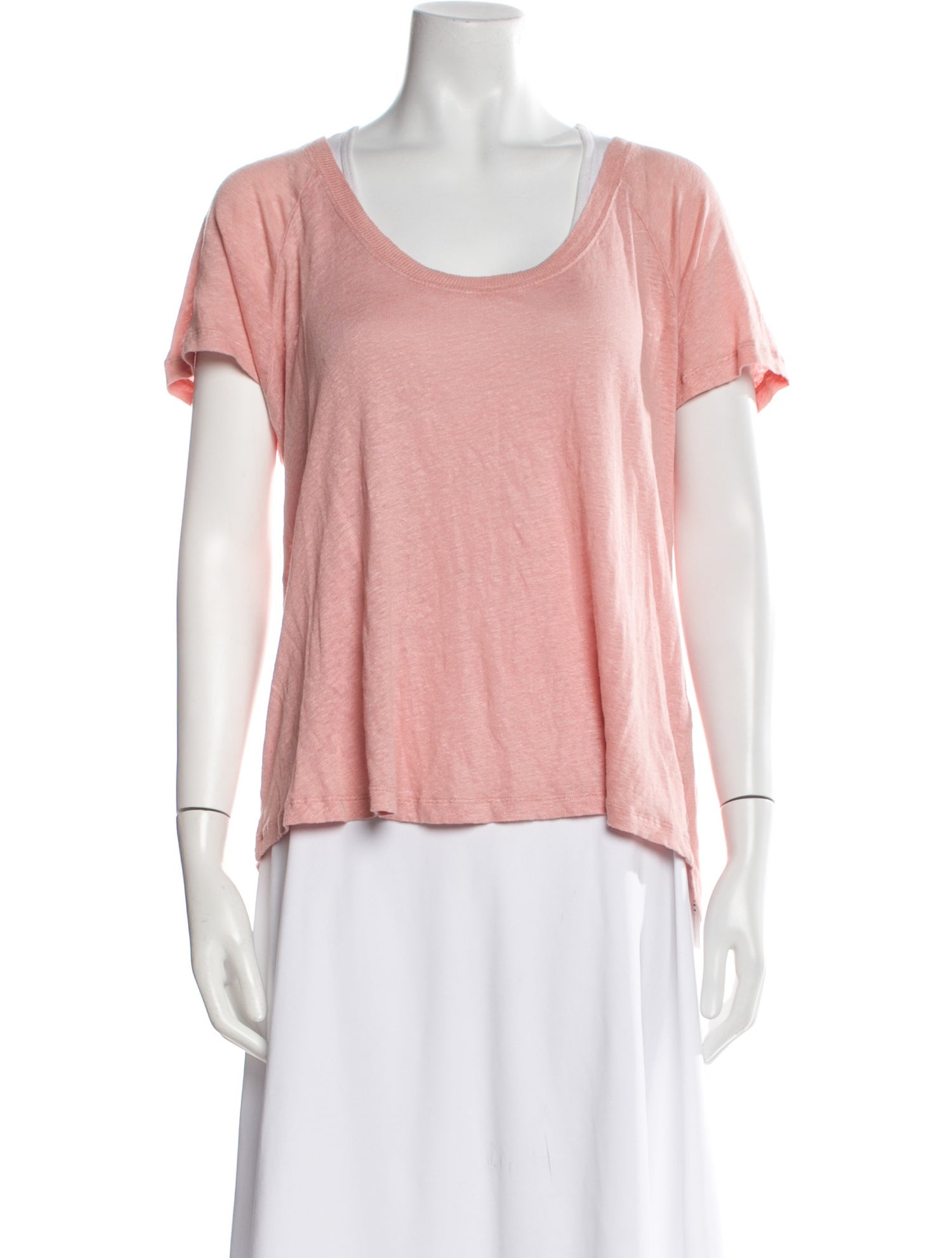 Iro Linen Scoop Neck T-Shirt