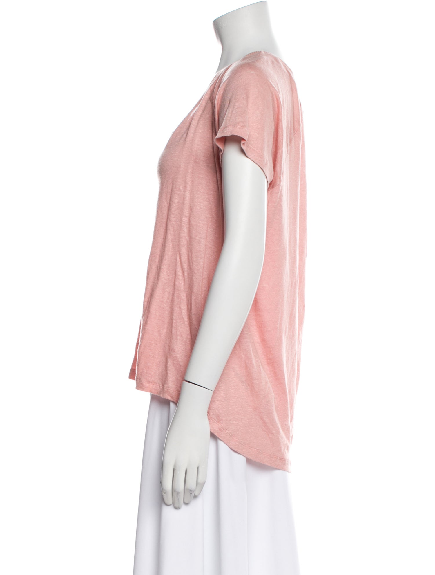 Iro Linen Scoop Neck T-Shirt